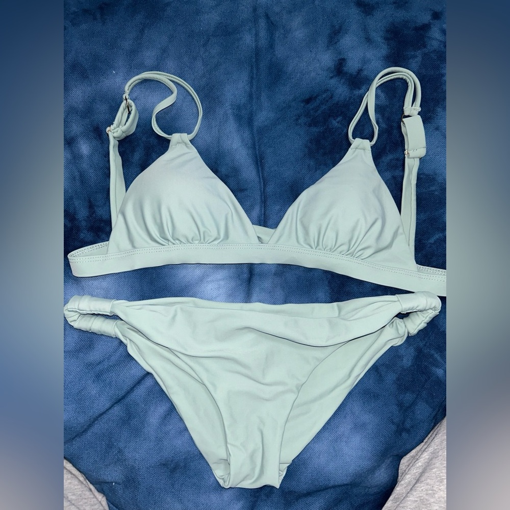 Monday Swimwear Light Green Bikini Set
